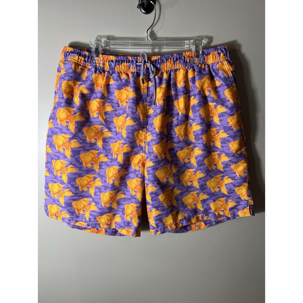 PETER MILLAR Collection Men’s Goldfish Poolside Fish Swim Trunks XXL